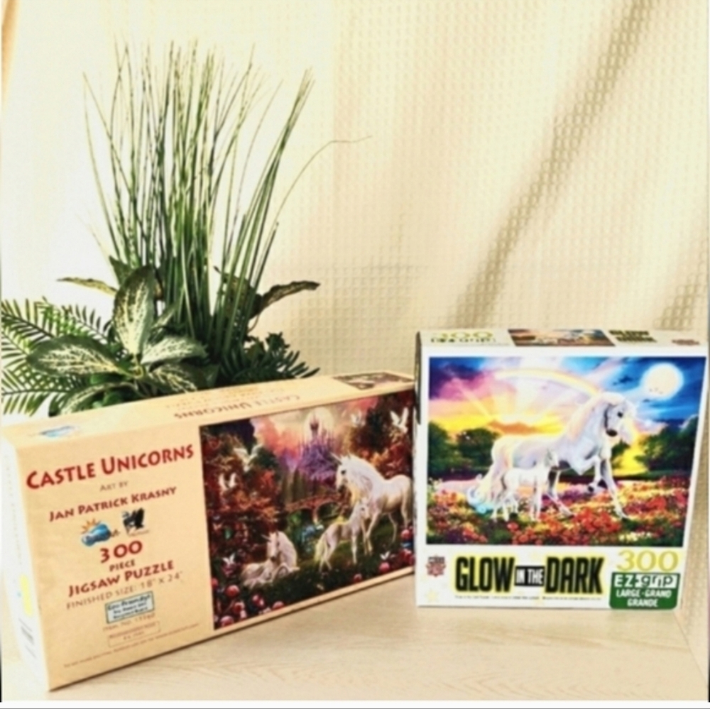 Two Unicorn  300 Pieces Jigsaw Puzzles